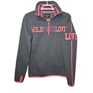 Special One International Sweatshirt Womens Size Small Gray 1/4 Zip Long Sleeve